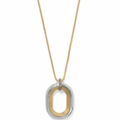 Brighton Medici Two Tone Convertible Necklace Silver-Gold Outlet