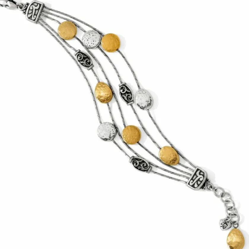 Brighton Mediterranean Bracelet Silver-GoldBrushed Hot