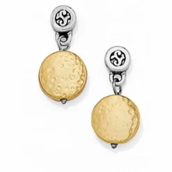 Brighton Mediterranean Post Short Earrings Gold New