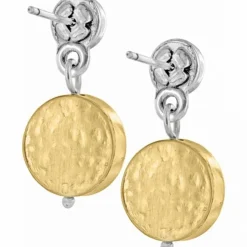 Brighton Mediterranean Post Short Earrings Gold New