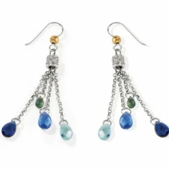 Brighton Meridian Aurora Sky French Wire Earrings Silver-Blues Fashion