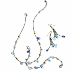 Brighton Meridian Aurora Sky French Wire Earrings Silver-Blues Fashion