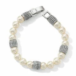 Brighton Meridian Beads Bracelet Silver-Pearl Discount