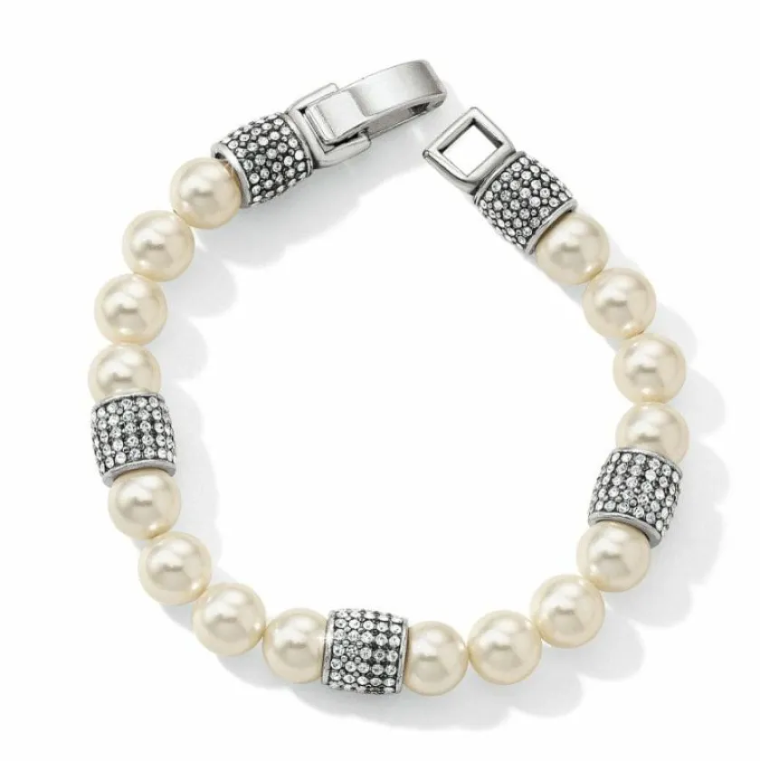 Brighton Meridian Beads Bracelet Silver-Pearl Discount