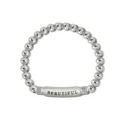 Brighton Meridian Beautiful Petite Stretch Bracelet Silver Outlet