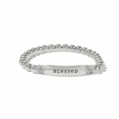 Brighton Meridian Blessed Petite Stretch Bracelet Silver Clearance