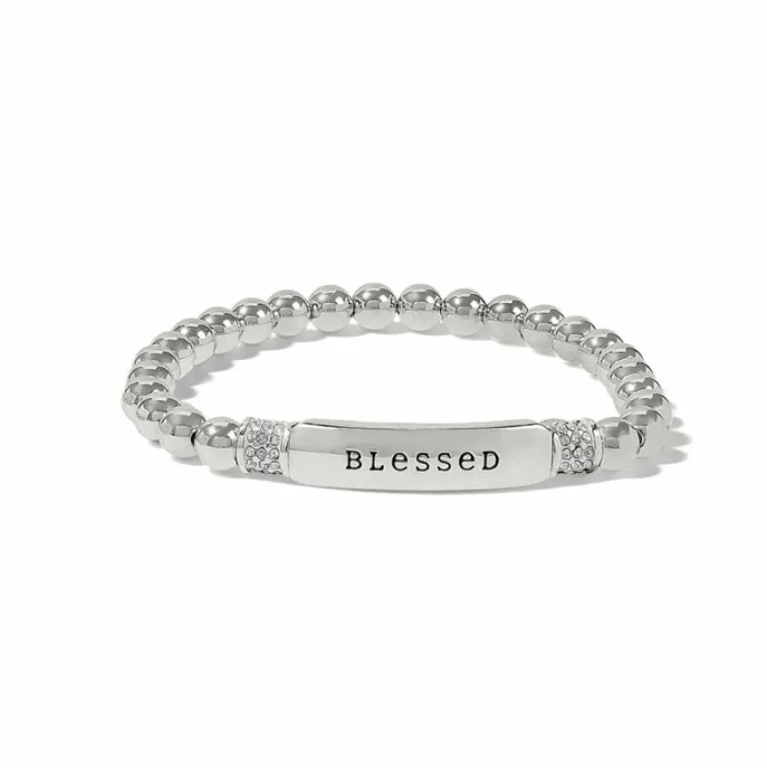 Brighton Meridian Blessed Petite Stretch Bracelet Silver Clearance