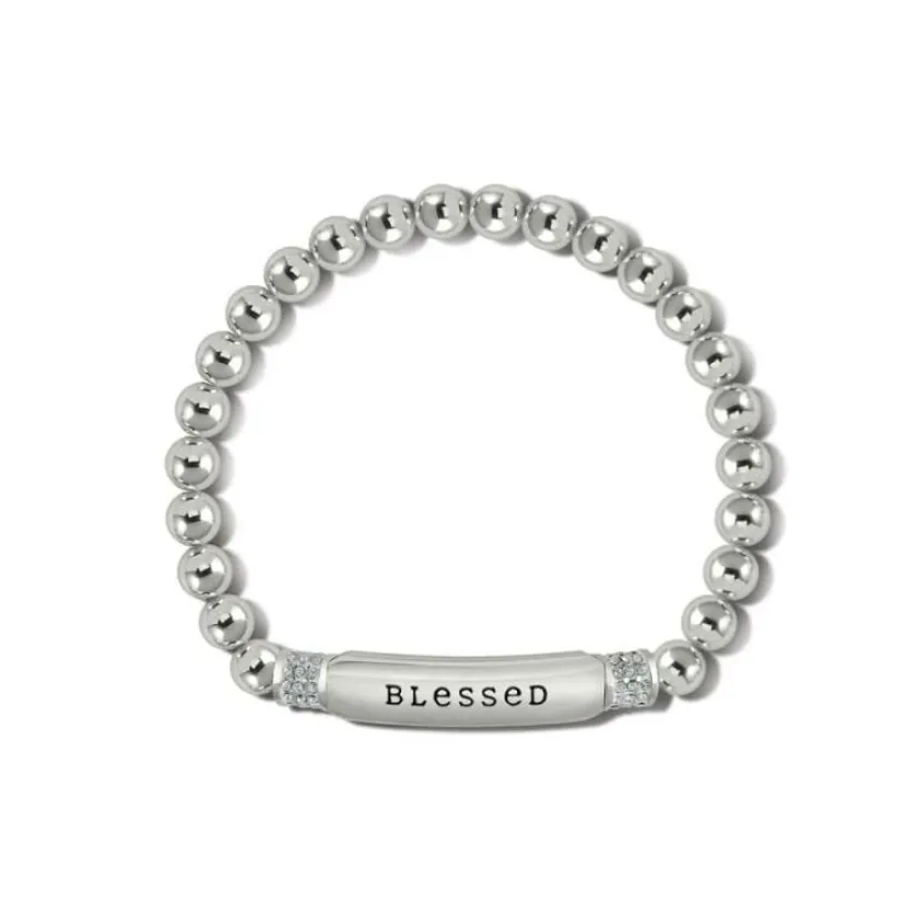 Brighton Meridian Blessed Petite Stretch Bracelet Silver Clearance