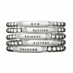 Brighton Meridian Blessed Petite Stretch Bracelet Silver Clearance