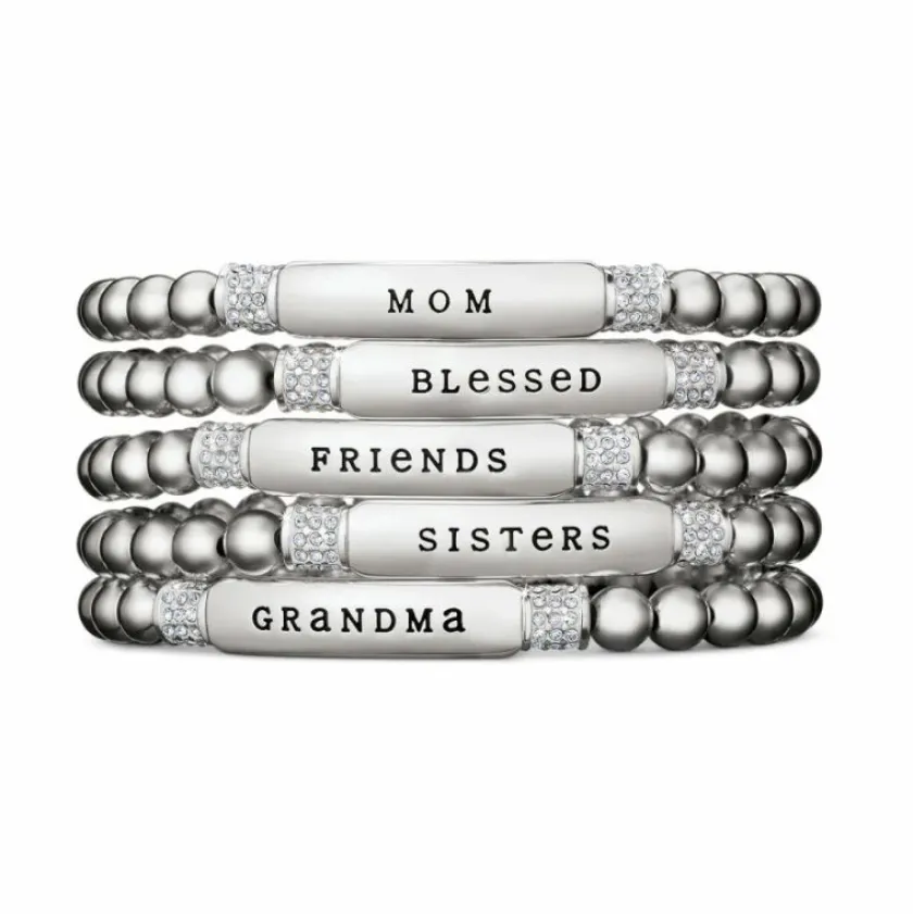 Brighton Meridian Blessed Petite Stretch Bracelet Silver Clearance