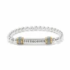 Brighton Meridian Courageous Two Tone Stretch Bracelet Silver-Gold Sale