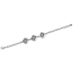 Brighton Meridian Eclipse Disc Bracelet Silver-Black Fashion