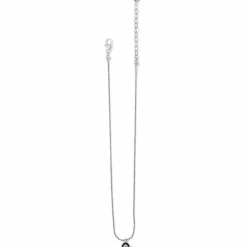 Brighton Meridian Eclipse Pendant Necklace Silver-Black Clearance