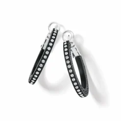 Brighton Meridian Eclipse Small Hoop Earrings Black Best