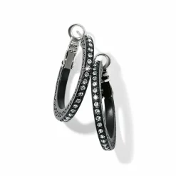 Brighton Meridian Eclipse Small Hoop Earrings Black Best