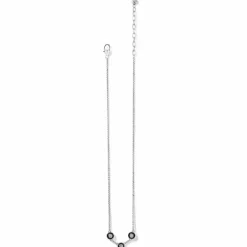 Brighton Meridian Eclipse Station Necklace Silver-Black New