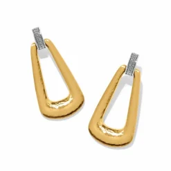 Brighton Meridian Geo Breeze Post Earrings Gold Hot