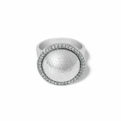 Brighton Meridian Geo Dew Domed Ring Silver Discount