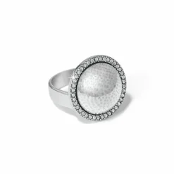 Brighton Meridian Geo Dew Domed Ring Silver Discount