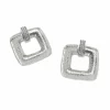 Brighton Meridian Geo Dew Earrings Silver Fashion