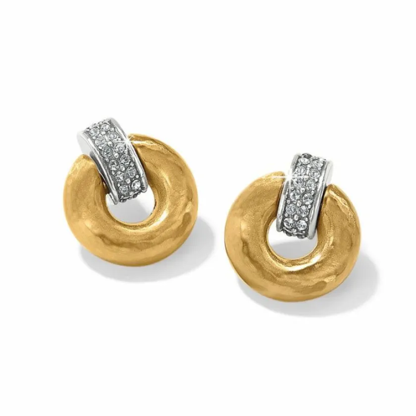 Brighton Meridian Geo Mini Post Drop Earrings Gold Best