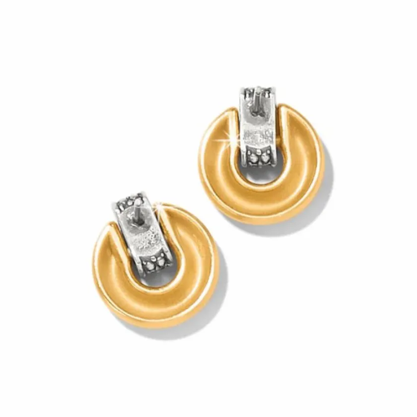 Brighton Meridian Geo Mini Post Drop Earrings Gold Best