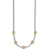 Brighton Meridian Geo Necklace Silver-Gold Hot