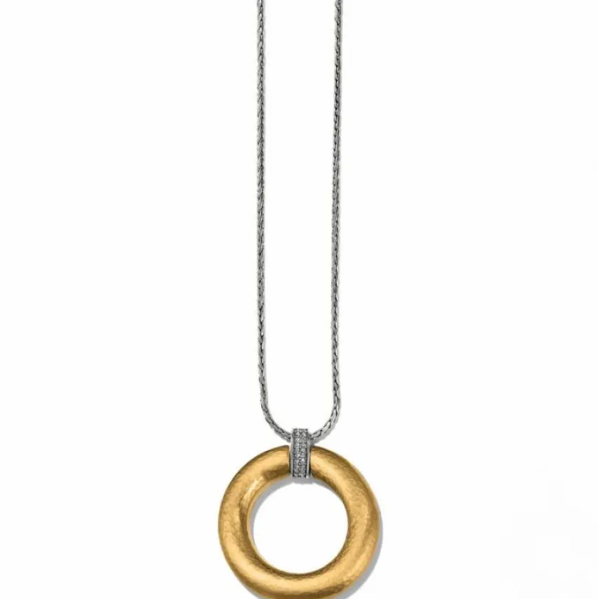 Brighton Meridian Geo Pendant Necklace Gold New