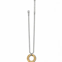 Brighton Meridian Geo Pendant Necklace Gold New