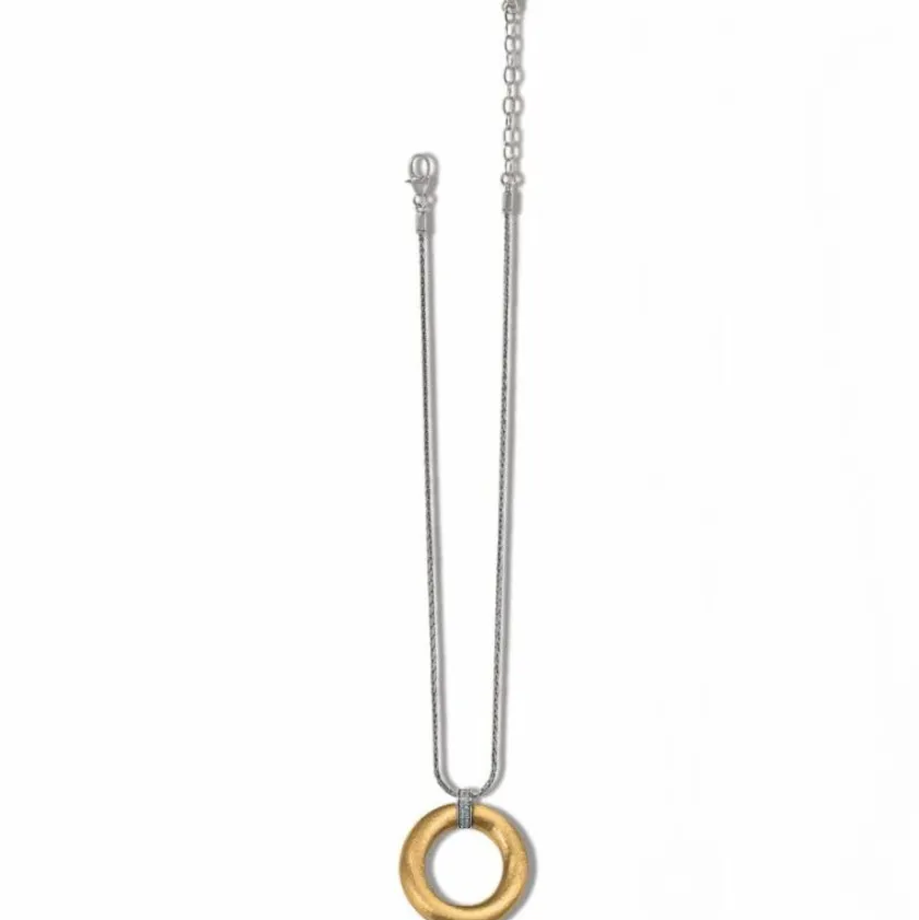 Brighton Meridian Geo Pendant Necklace Gold New