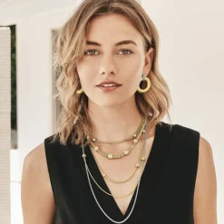 Brighton Meridian Geo Post Drop Earrings Gold Online