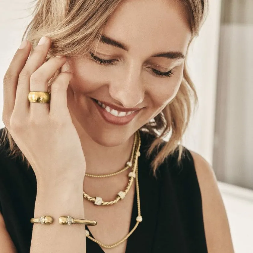 Brighton Meridian Geo Ring Gold Sale