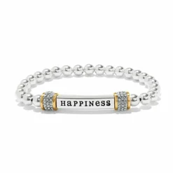 Brighton Meridian Happiness Two Tone Stretch Bracelet Silver-Gold New