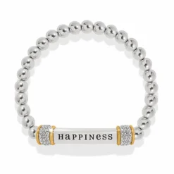 Brighton Meridian Happiness Two Tone Stretch Bracelet Silver-Gold New