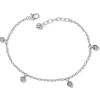 Brighton Meridian Love Notes Anklet Silver Best