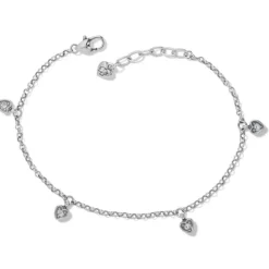 Brighton Meridian Love Notes Anklet Silver Best