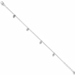 Brighton Meridian Love Notes Anklet Silver Best