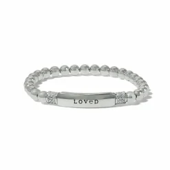 Brighton Meridian Love Petite Stretch Bracelet Silver Best