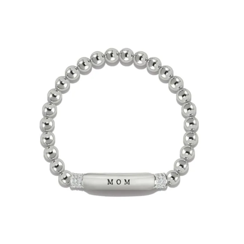 Brighton Meridian Mom Petite Stretch Bracelet Silver Best