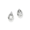 Brighton Meridian Orbit Oval Mini Post Earrings Silver New