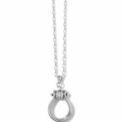 Brighton Meridian Petite Charm Holder Necklace Silver New