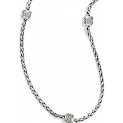 Brighton Meridian Petite Classic Long Necklace Silver New