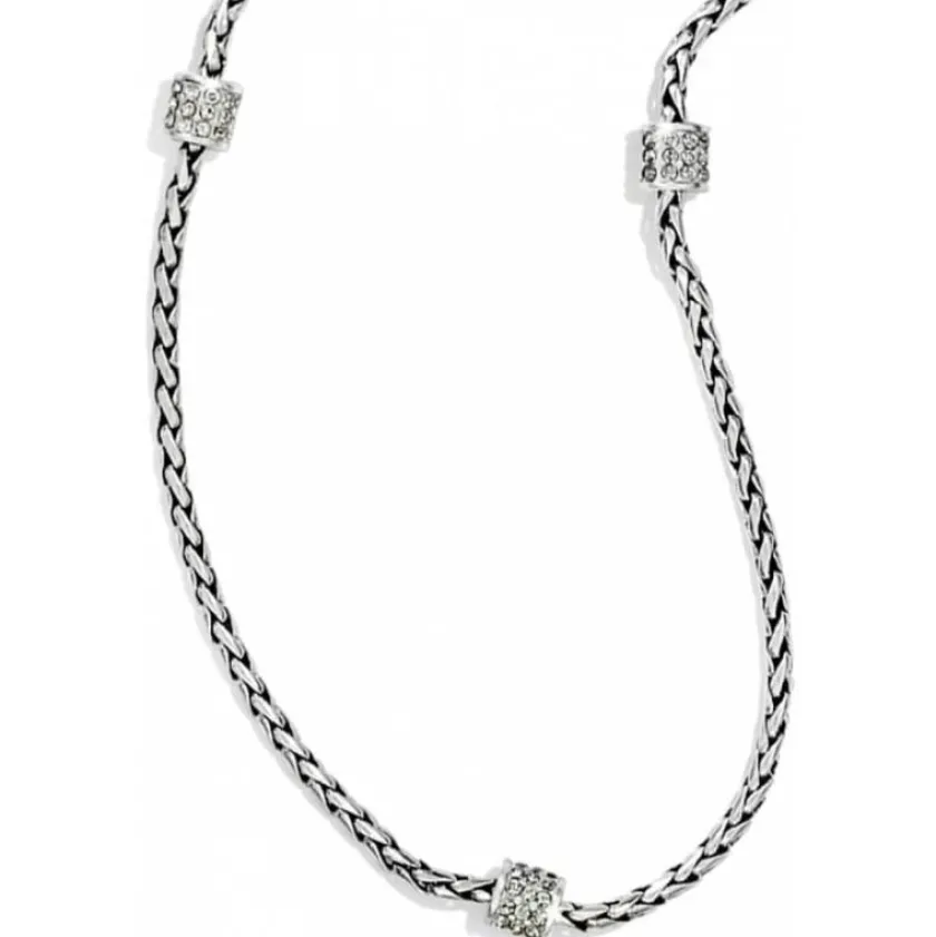 Brighton Meridian Petite Classic Long Necklace Silver New