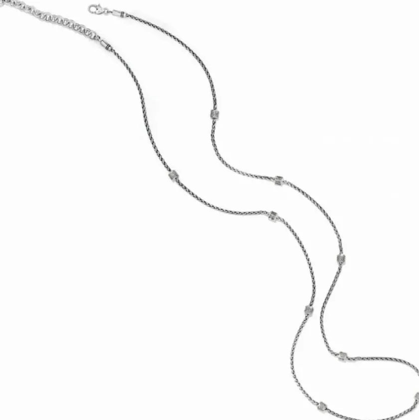 Brighton Meridian Petite Classic Long Necklace Silver New