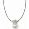 Brighton Meridian Petite Pearl Necklace Silver-White Online