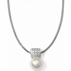 Brighton Meridian Petite Pearl Necklace Silver-White Online