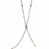 Brighton Meridian Petite Pearl Two Tone Y Necklace Silver-Pearl Discount