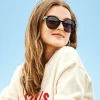 Brighton Meridian Petite Sunglasses Black New