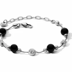 Brighton Meridian Prime Station Bracelet Silver-Black Hot