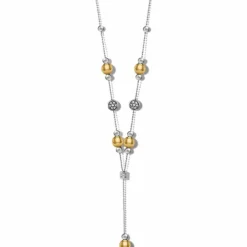 Brighton Meridian Prime Y Necklace Silver-Gold Outlet